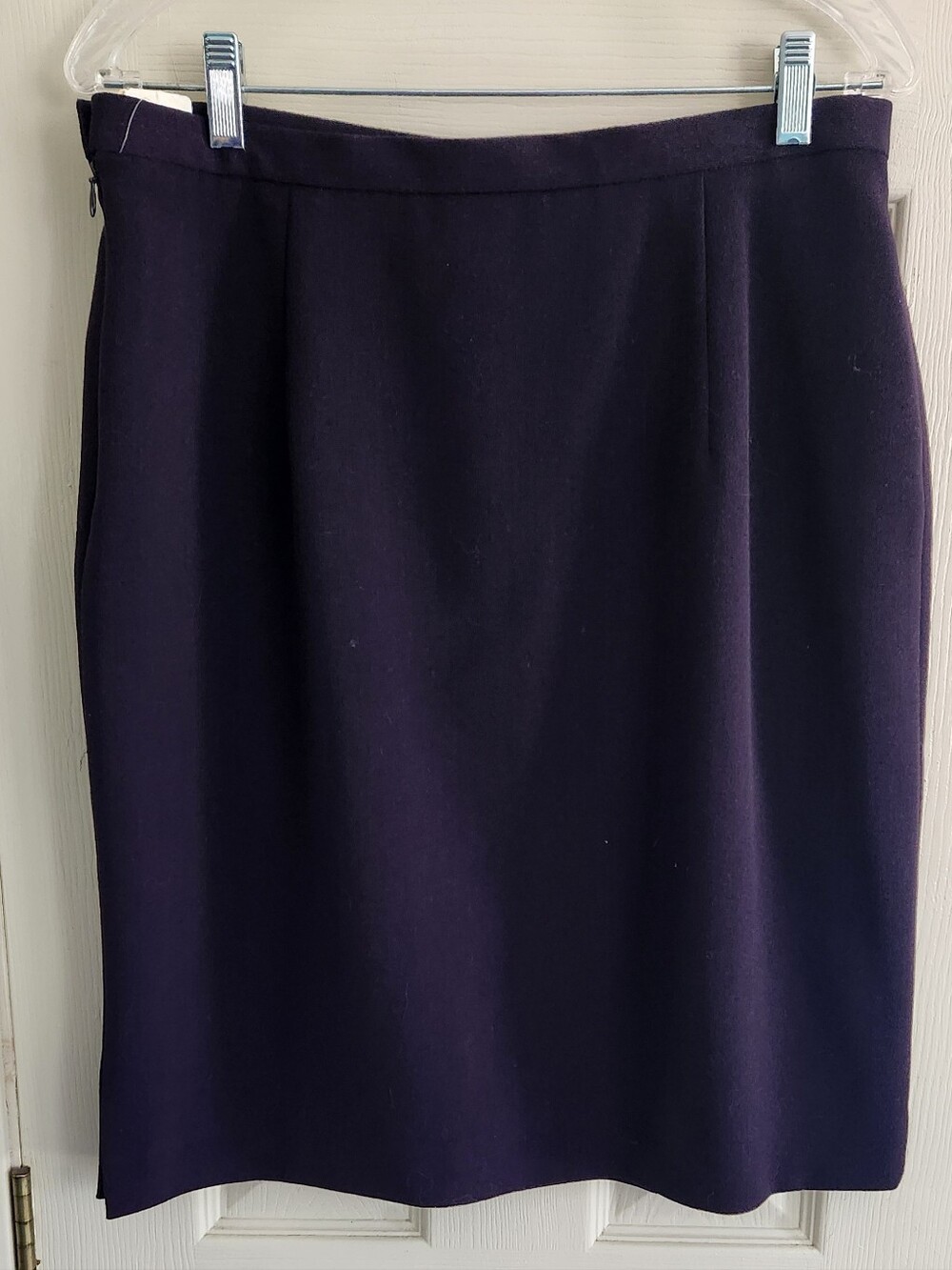 NWT Jones Wear Women's Dark Purple Pencil Skirt Size 14